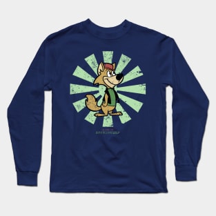 Ding A Ling Wolf Retro Japanese Long Sleeve T-Shirt